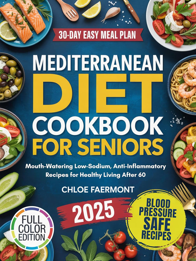 Mediterranean Diet Cookbook for Seniors: Mouth-Watering Low-Sodium, Anti-Inflammatory Recipes for Healthy Living After 60