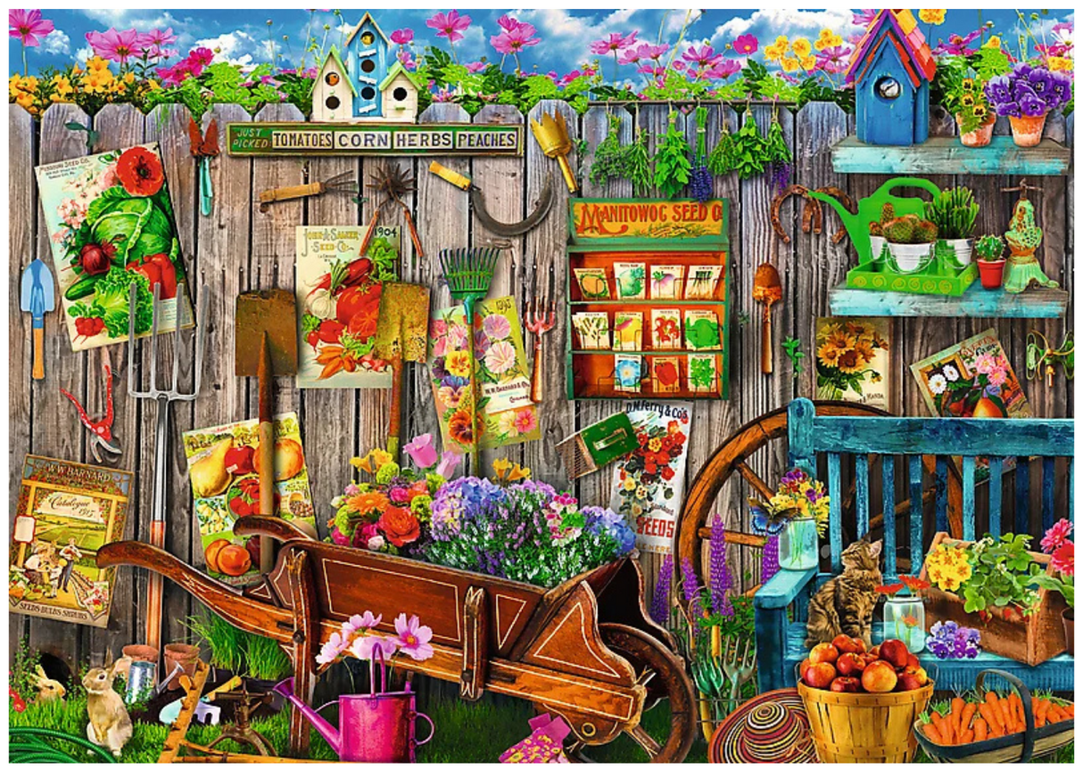 Trefl: Working in the Garden - 2x500pc Jigsaw Puzzle