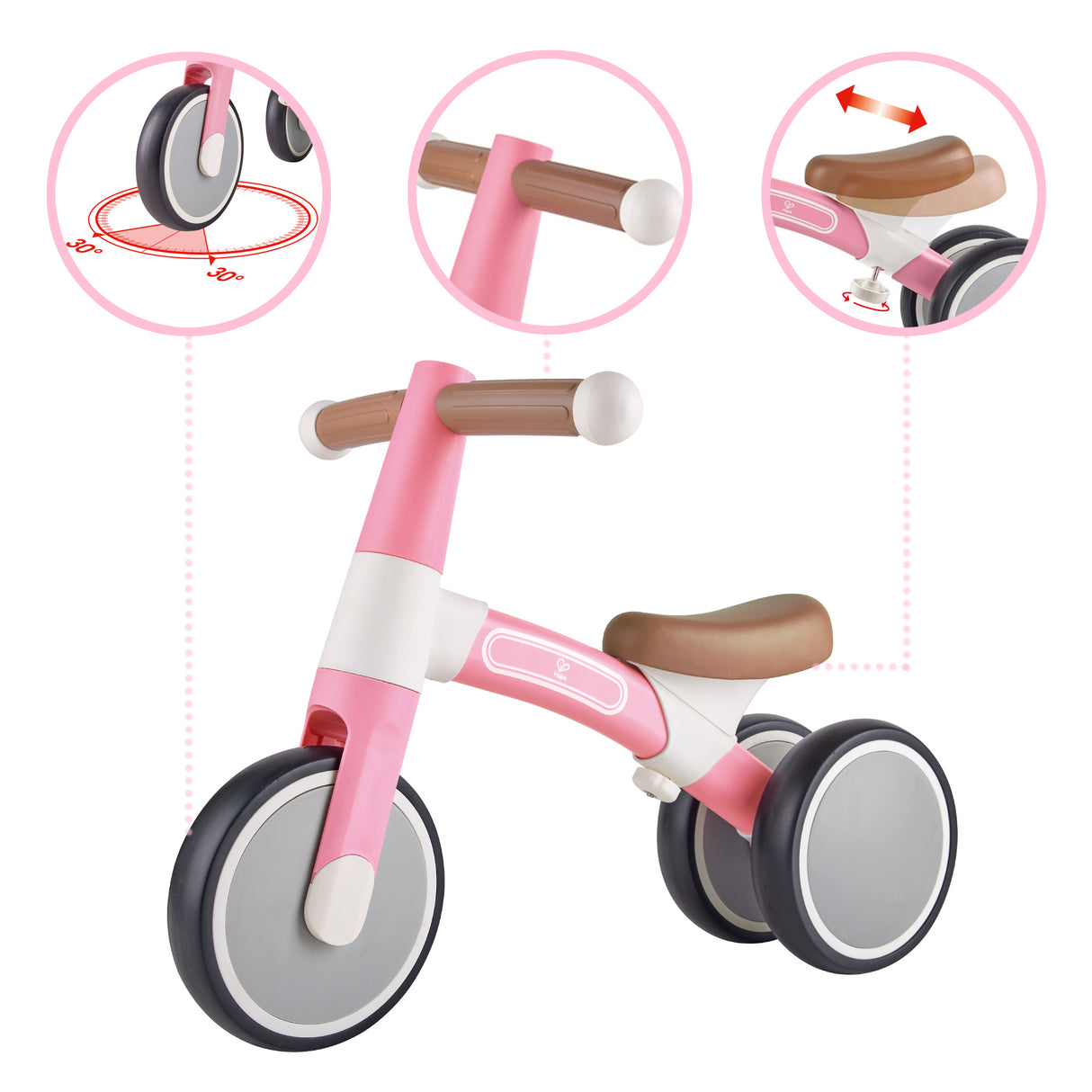 Hape: My First Balance Bike - Vespa Pink