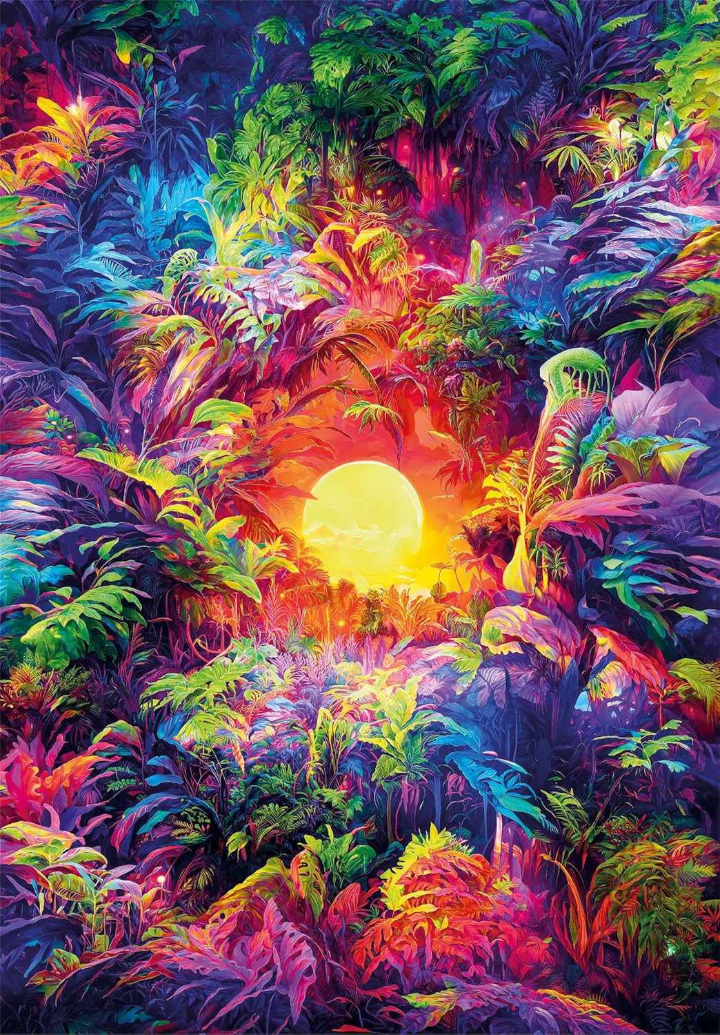 Clementoni Psychedelic Jungle Jigsaw Puzzle - 500 Piece - Colorboom Collection - (35518)