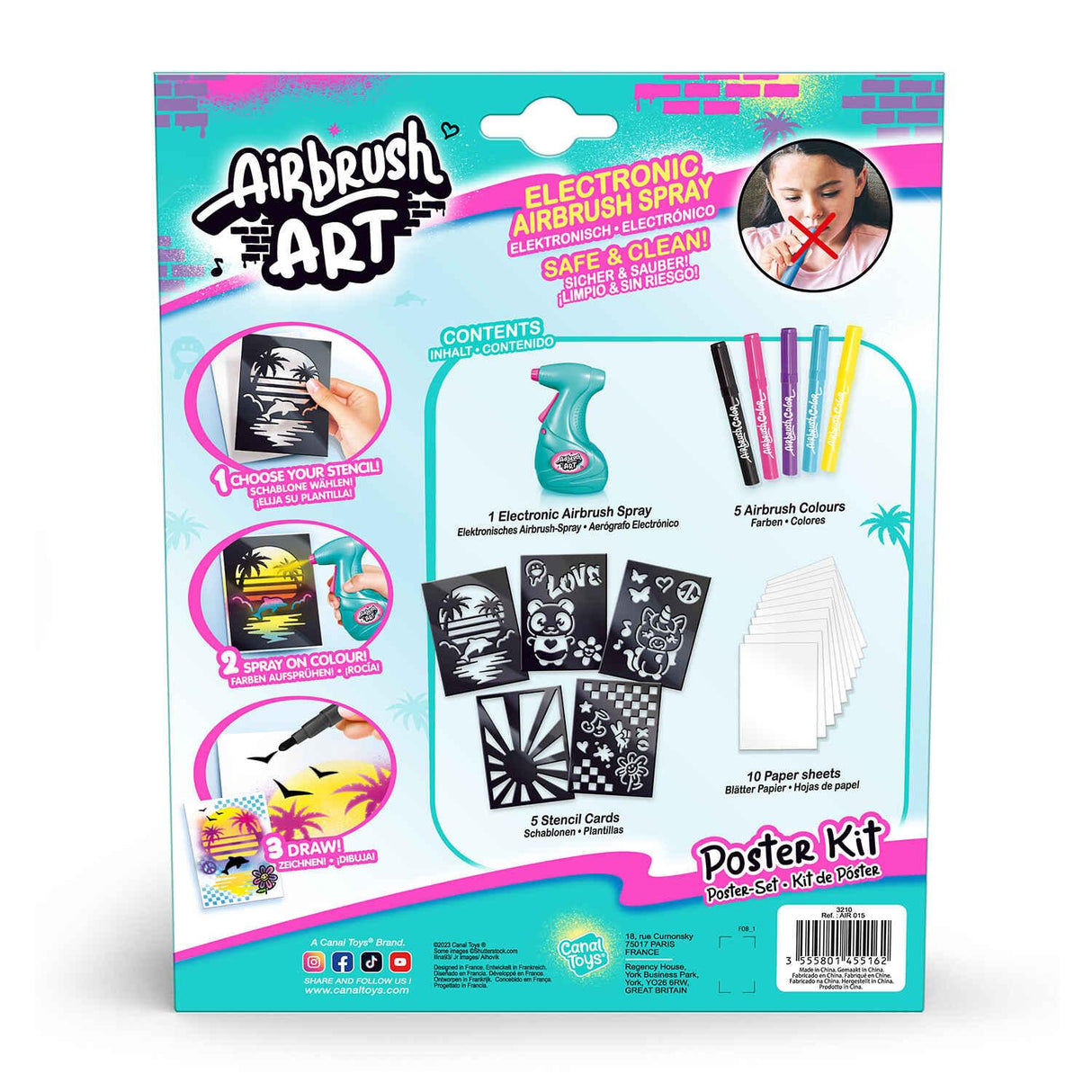 Airbrush Plush Art Mini Poster Kit