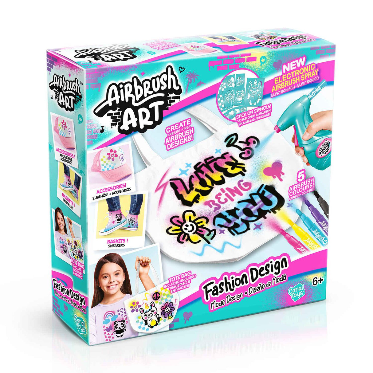 Airbrush Plush Art Fashion Design Kit