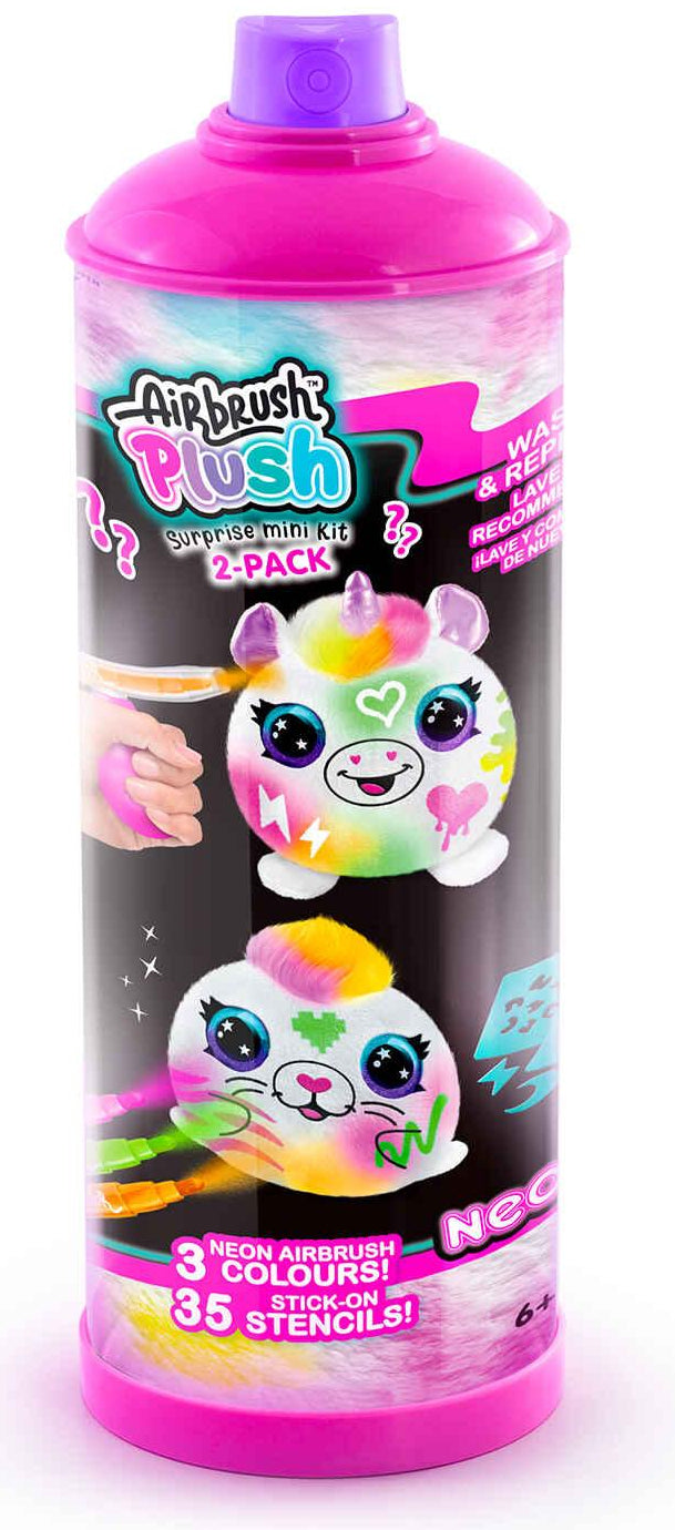 Airbrush Plush Neon Mini Mystery (2 Pack)