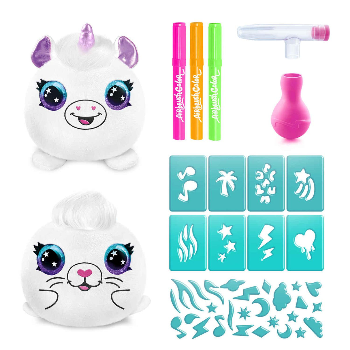 Airbrush Plush Neon Mini Mystery (2 Pack)