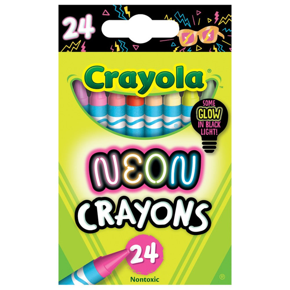 Crayola Neon Crayons 24 Pack