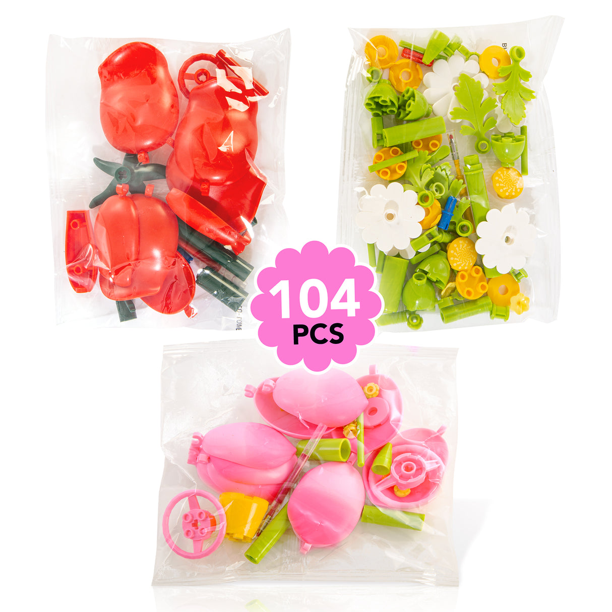 Flower Brick Pen - 3 Pack