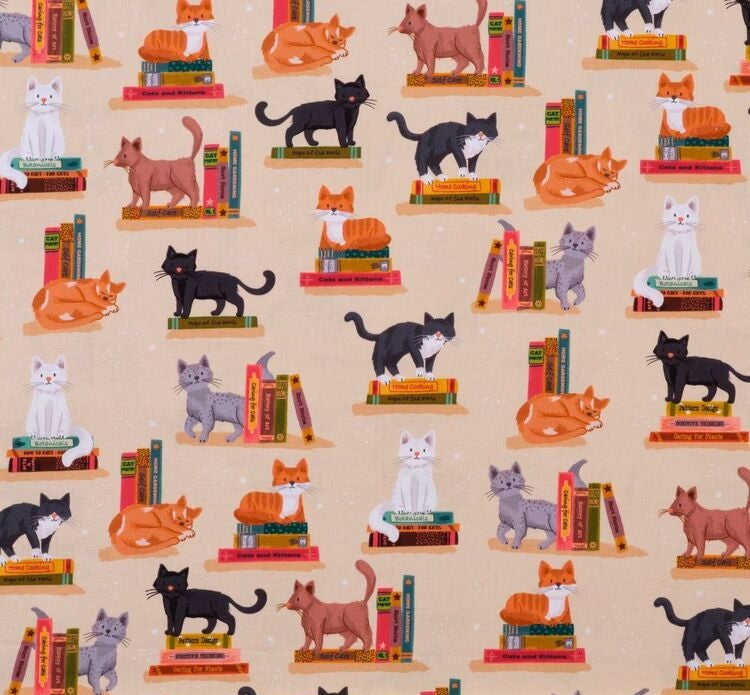 Pages & Pastries: Large Book Sleeve - Cats