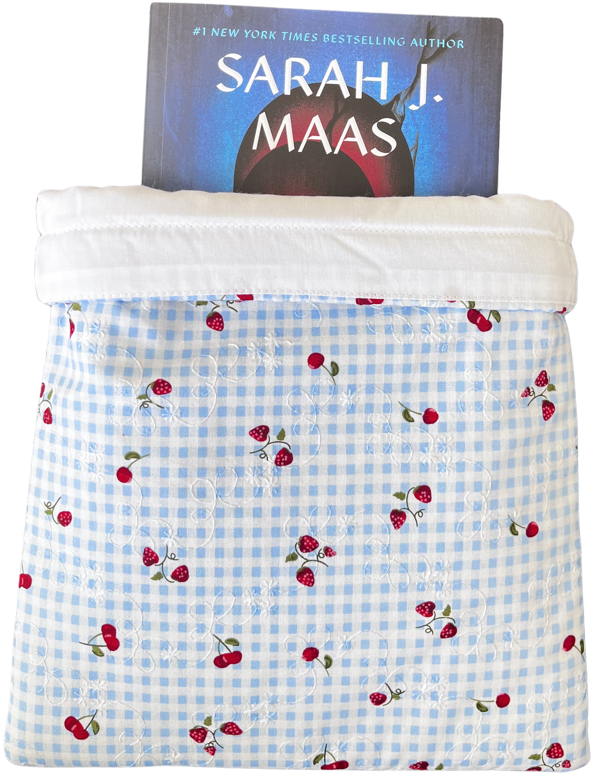 Pages & Pastries: Medium Book Sleeve - Berry Basket