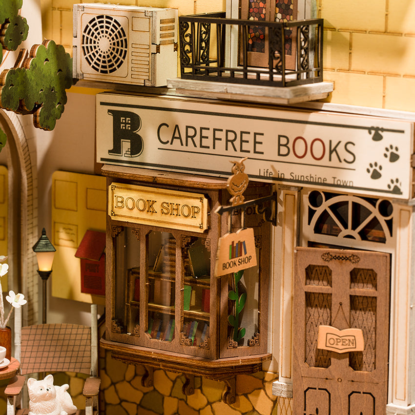 Rolife Sunshine Town Book Nook DIY Miniature Puzzle - (TGB02)
