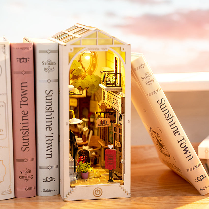 Rolife Sunshine Town Book Nook DIY Miniature Puzzle - (TGB02)