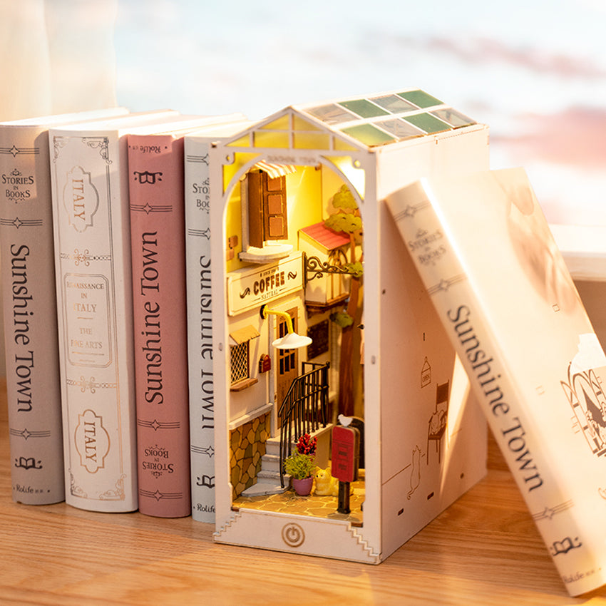 Rolife Sunshine Town Book Nook DIY Miniature Puzzle - (TGB02)