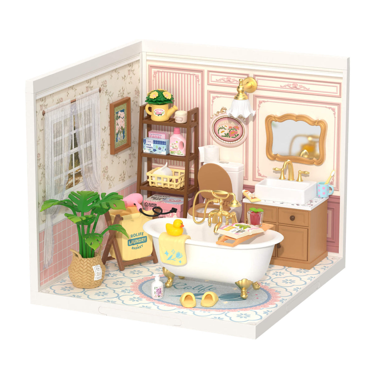 Rolife: Pop Bubble Bathroom - Super Creator Plastic DIY Miniature Puzzle