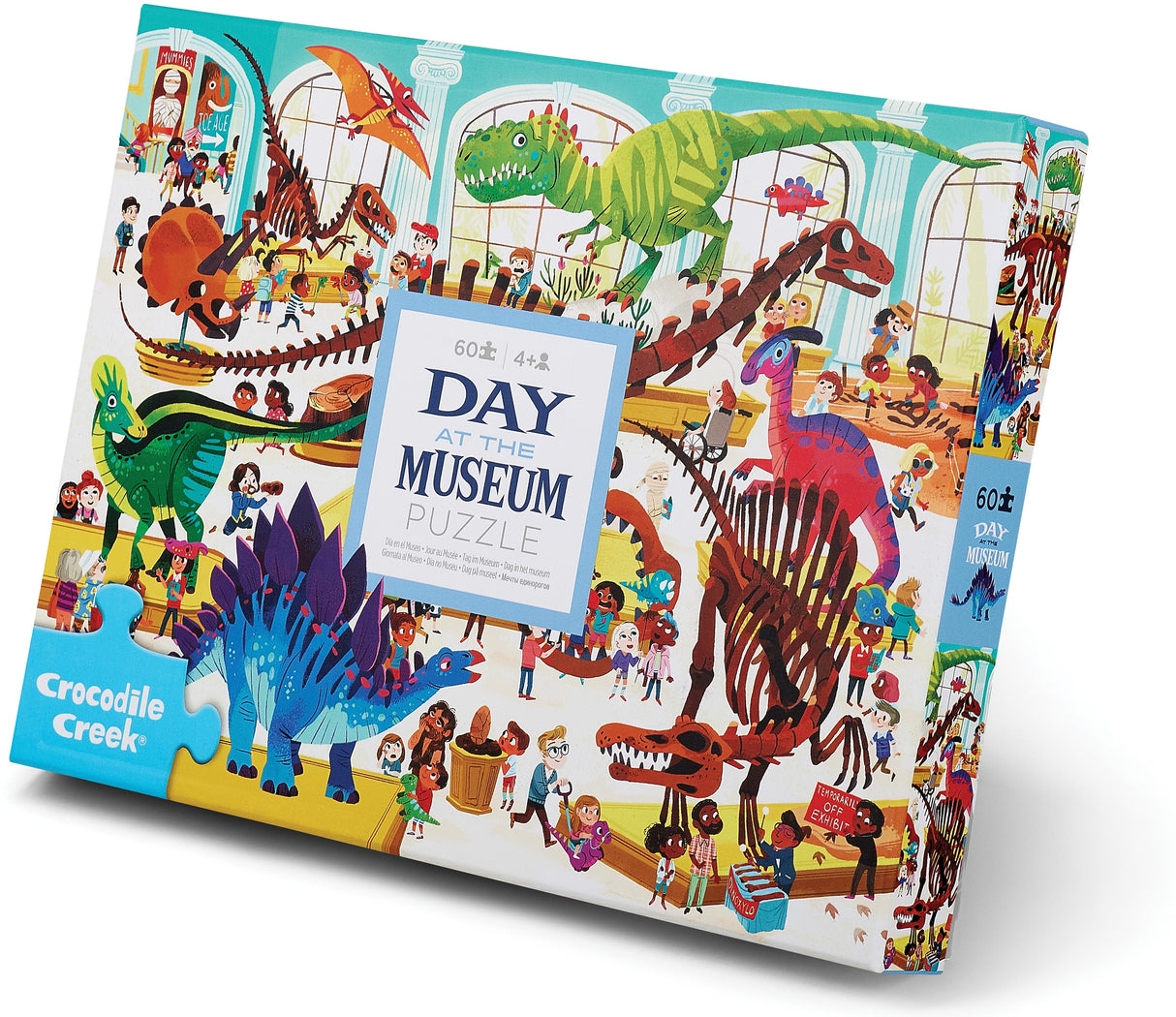 Crocodile Creek: Day at the Museum Dino Puzzle - 60pc