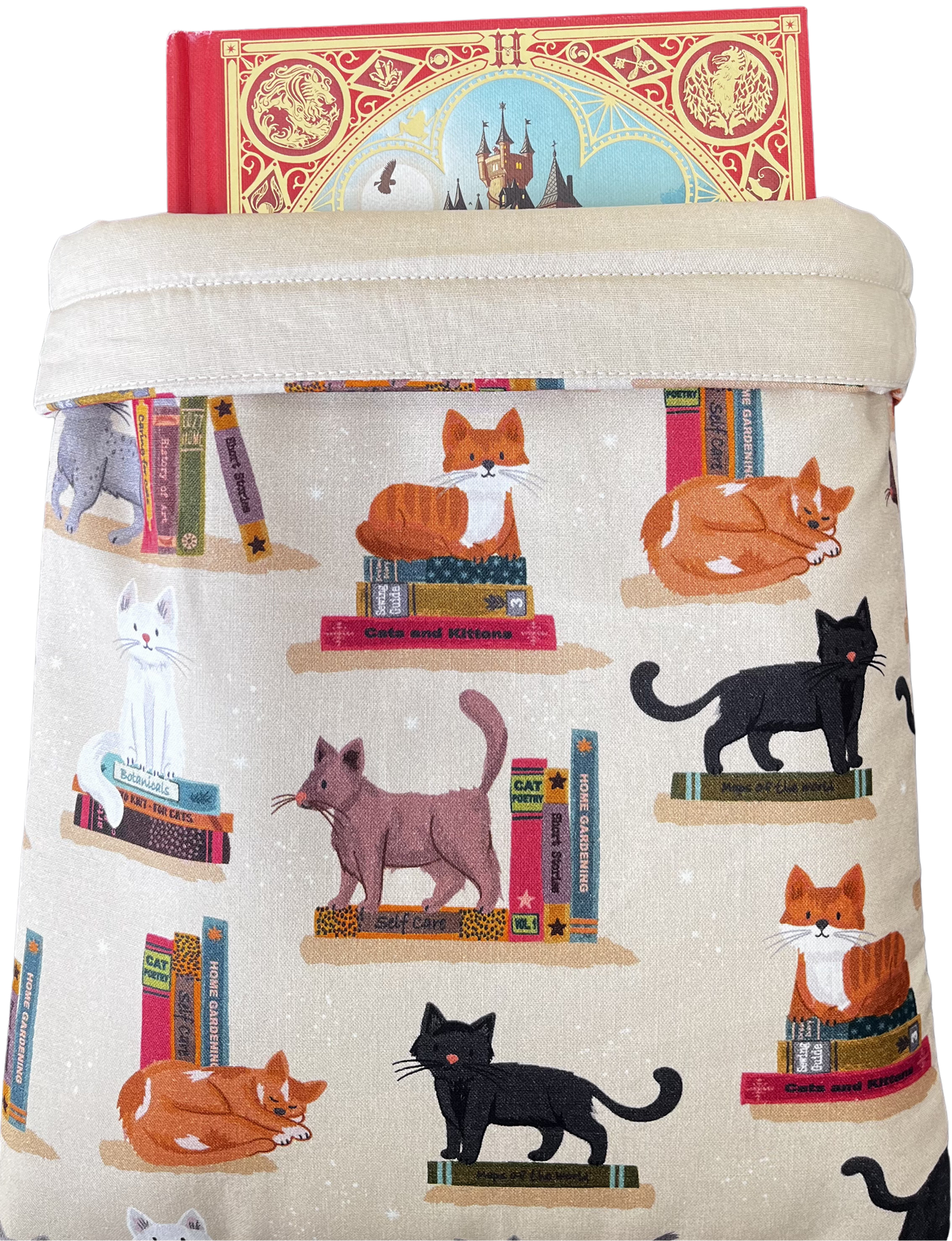 Pages & Pastries: Large Book Sleeve - Cats