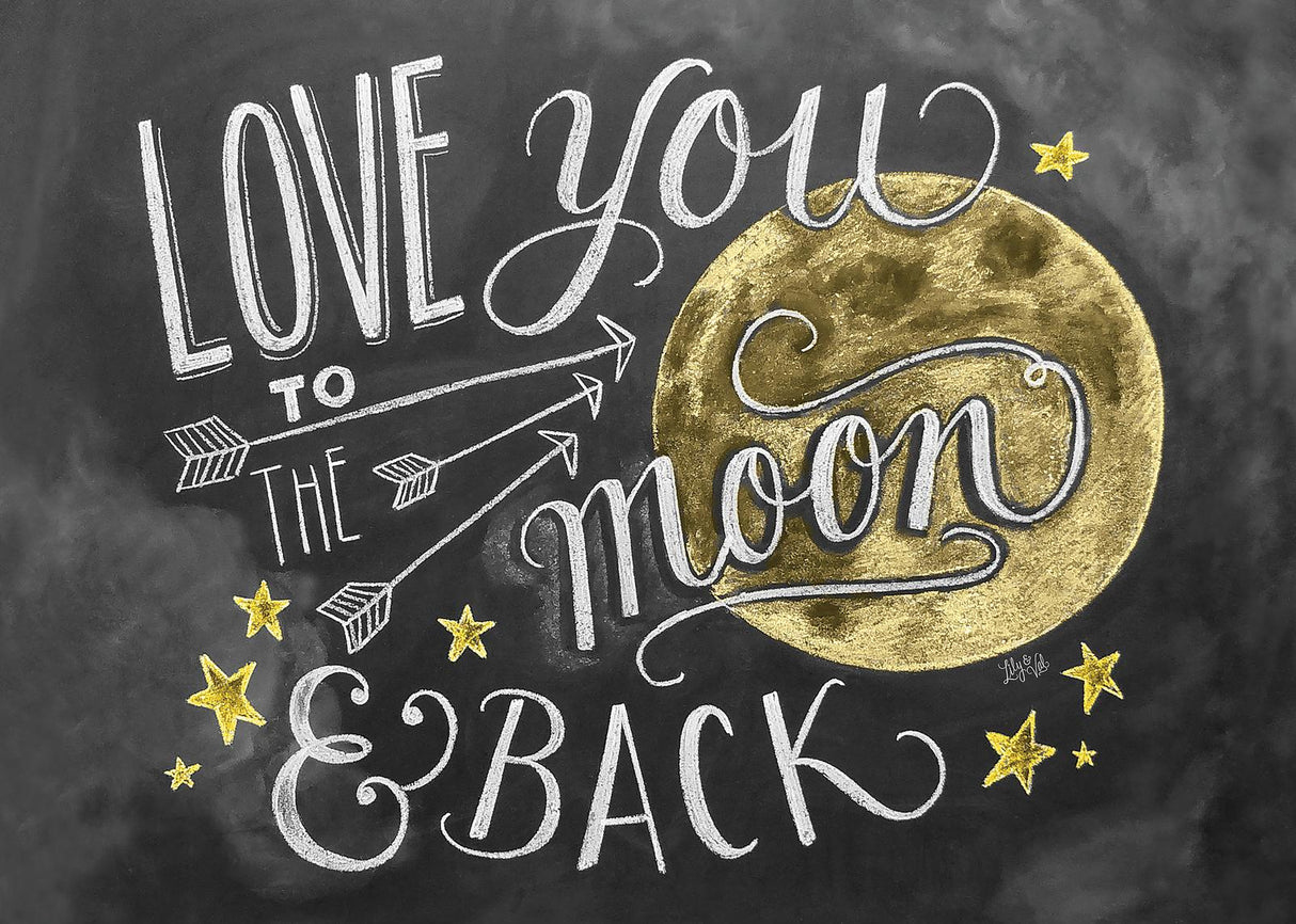 Chalk Talk - 1000 Piece Puzzle - Moon And Back