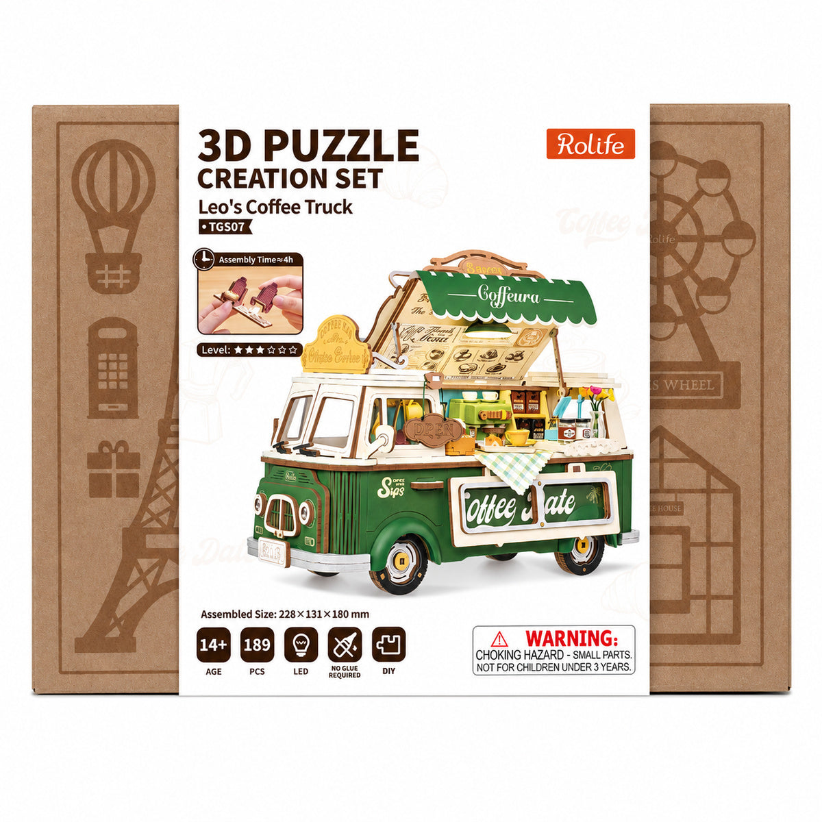 Rolife: Leo's Coffee Truck DIY Miniature Puzzle