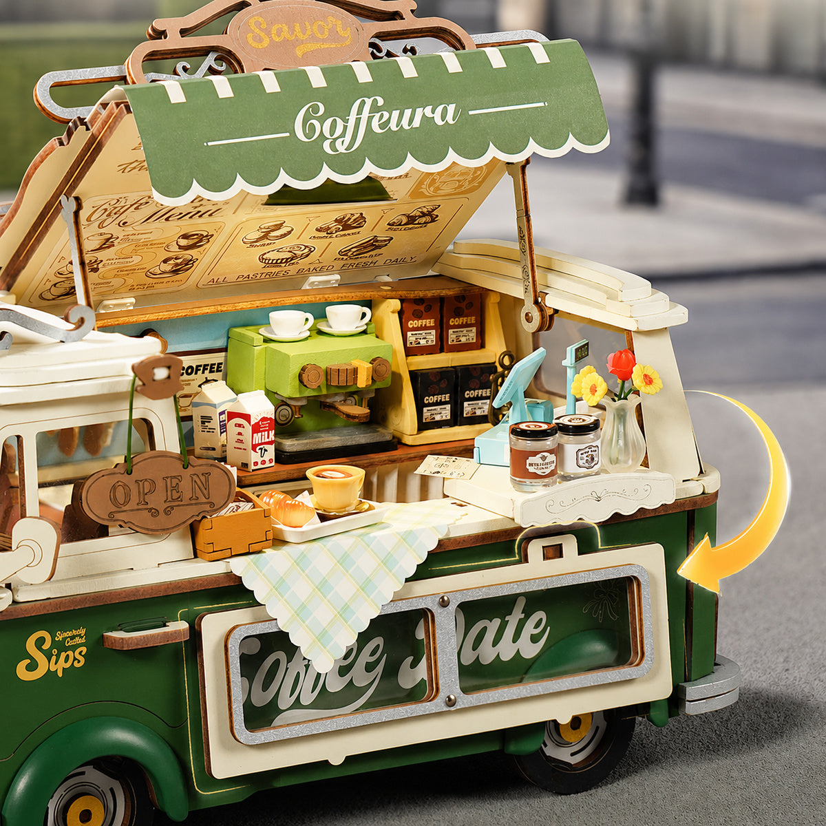Rolife: Leo's Coffee Truck DIY Miniature Puzzle