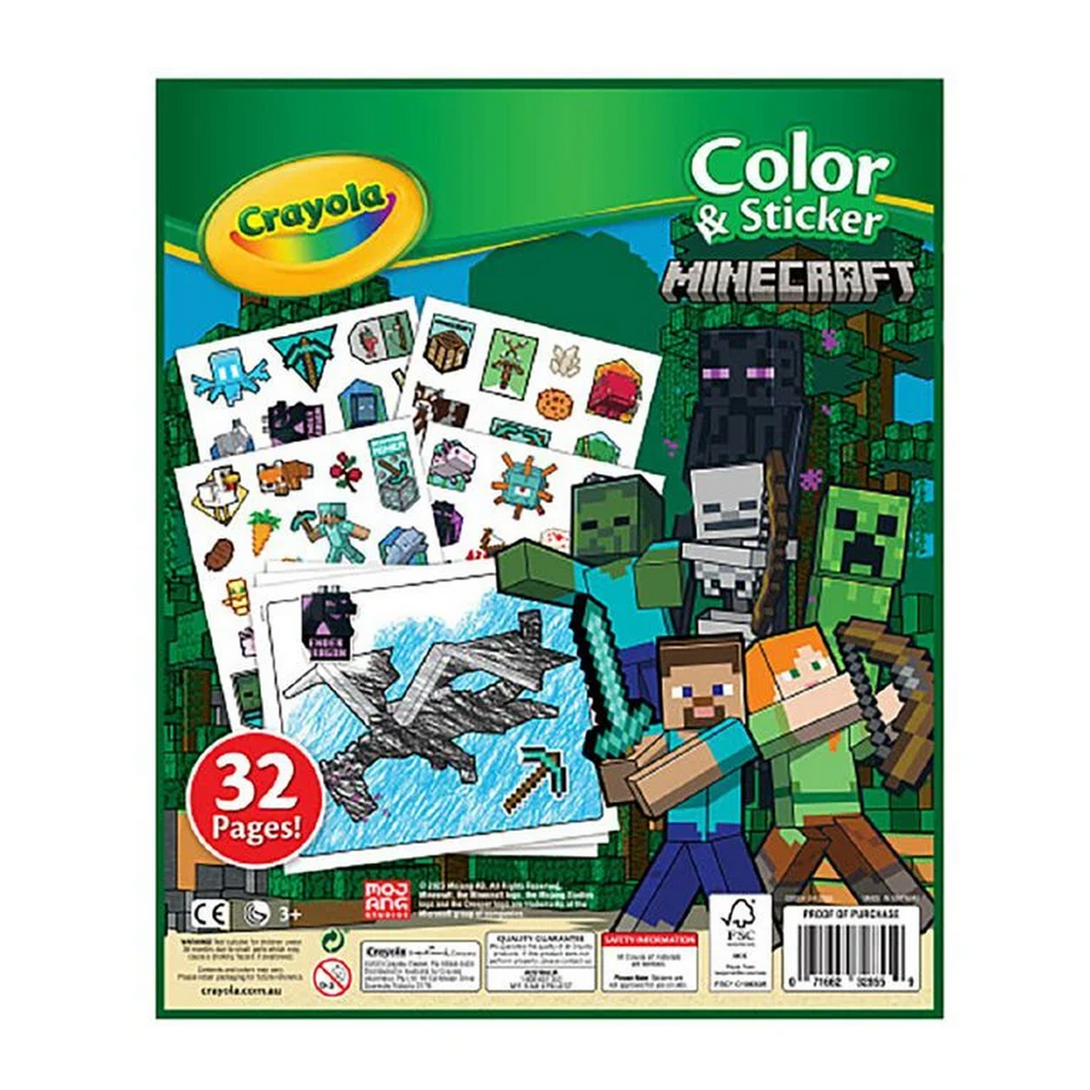 Crayola Color & Sticker Minecraft