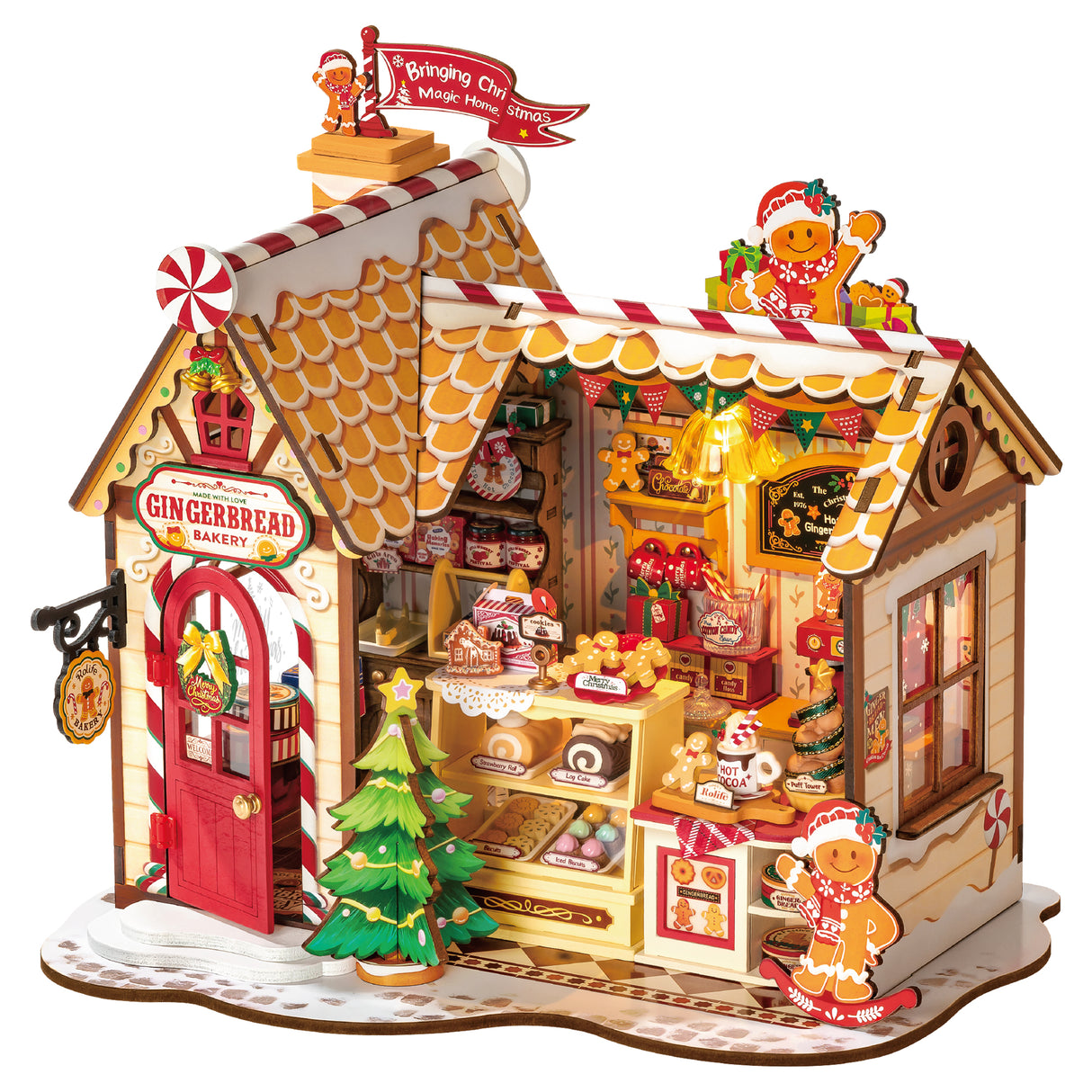 Rolife Gingerbread House DIY 3D Wooden Puzzle - (DG176)