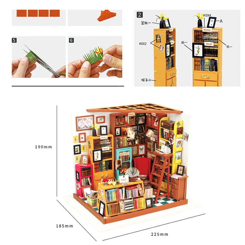 Rolife Sam’s Study DIY Miniature Puzzle - (DG102)
