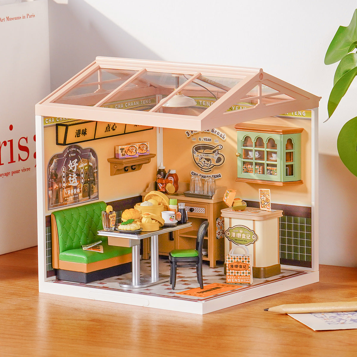 Rolife: Hong Kong Bites Cafe - Super Creator Plastic DIY Miniature Puzzle