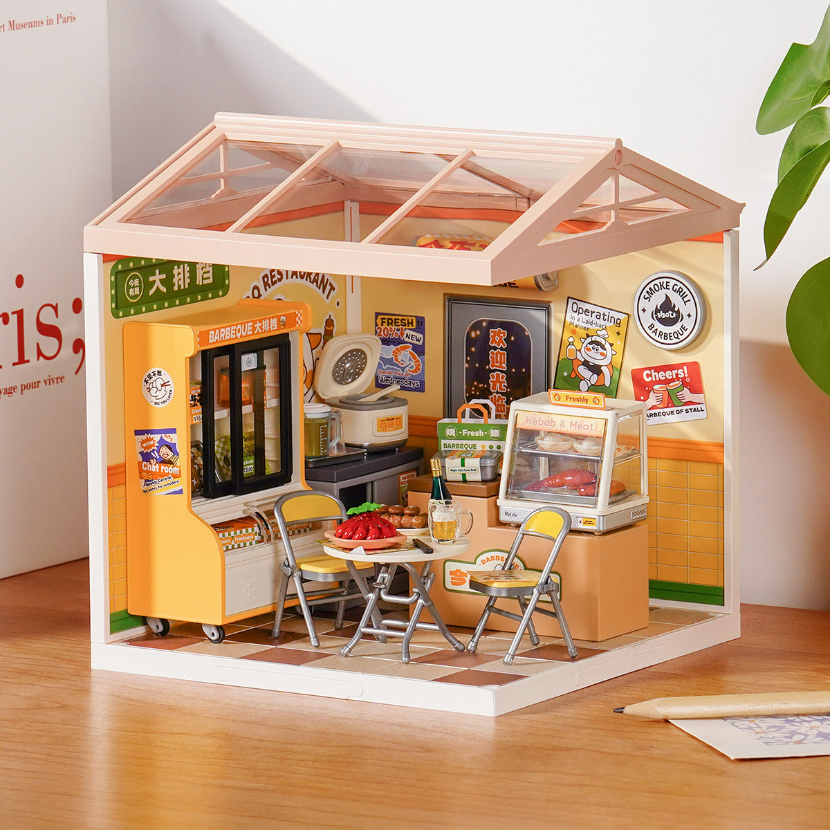 Rolife: Night Out Food Stall - Super Creator Plastic DIY Miniature Puzzle