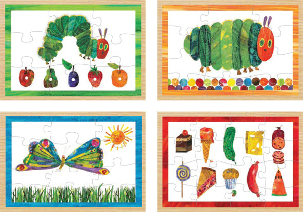 Eric Carle: The Very Hungry Caterpillar 4 in 1 Wood Puzzle Box