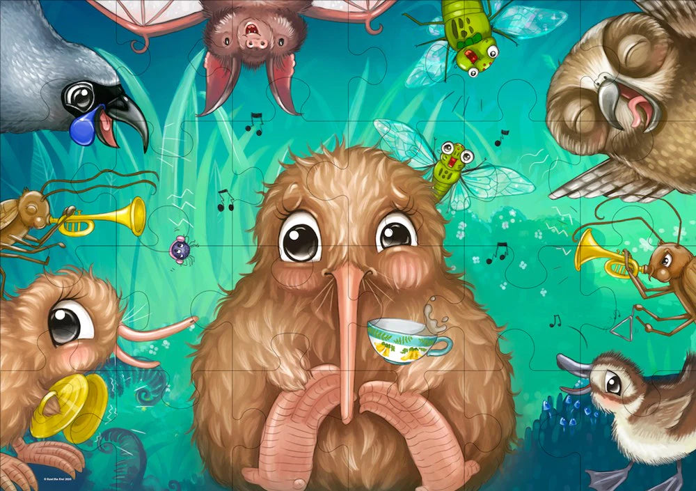 Kuwi's Rowdy Crowd Puzzle - 24 Piece