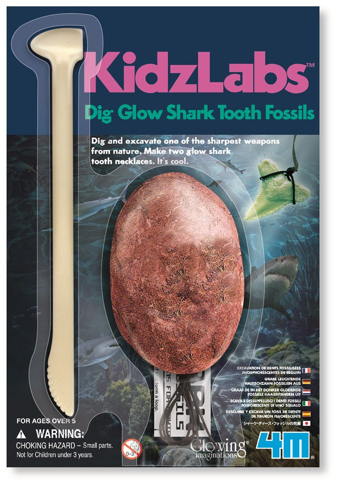 4M: KidzLabs Dig a Glow Shark Tooth