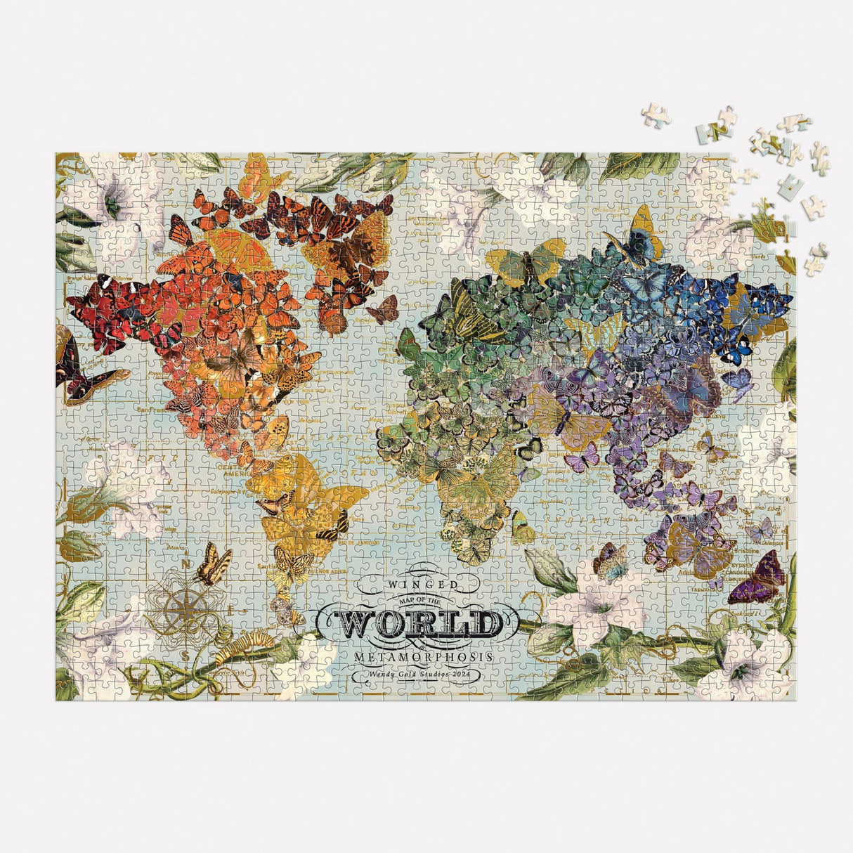 Galison Metamorphosis Foil Puzzle - 1000 Piece