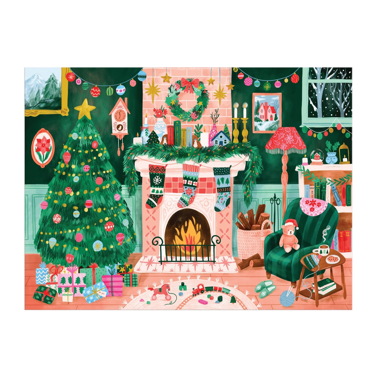 Galison Cozy by the Fireplace Puzzle - 1000 Piece