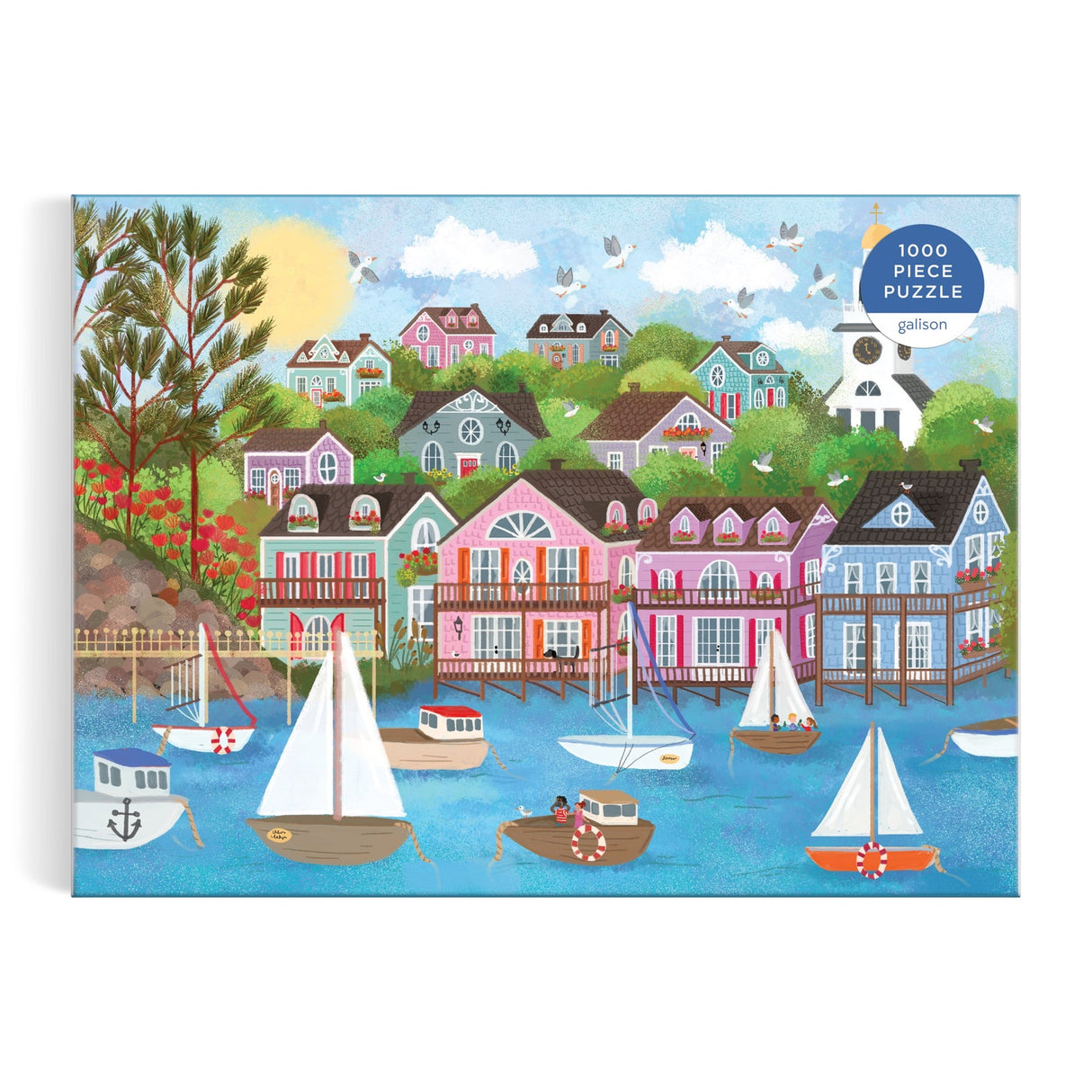 Galison Joy Laforme Harbor by the Sea Puzzle - 1000 Piece