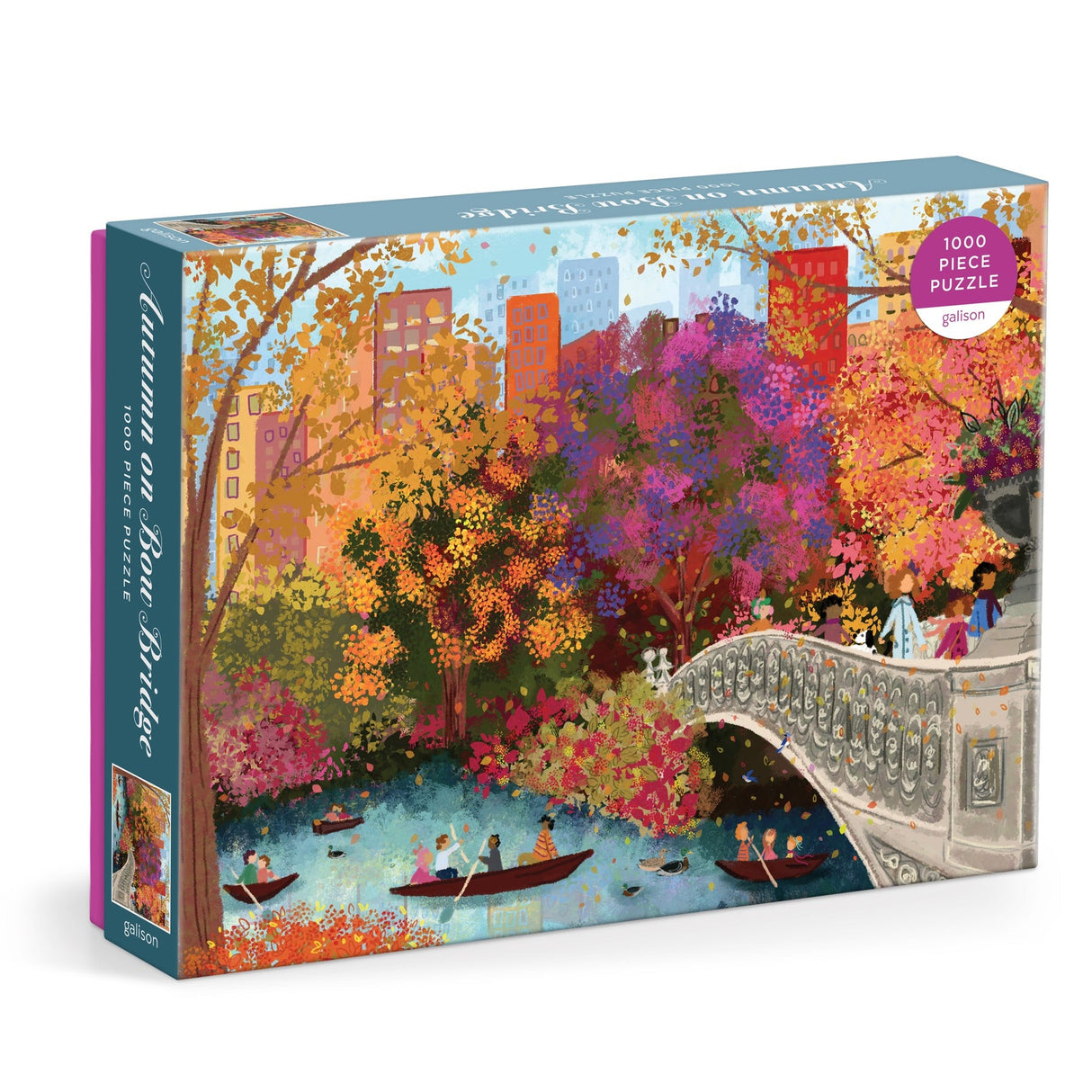 Galison Joy Laforme Autumn on Bow Bridge Puzzle - 1000 Piece