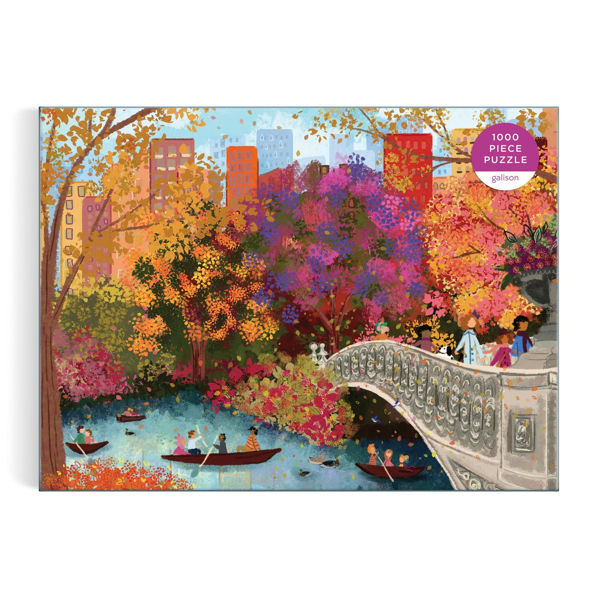 Galison Joy Laforme Autumn on Bow Bridge Puzzle - 1000 Piece