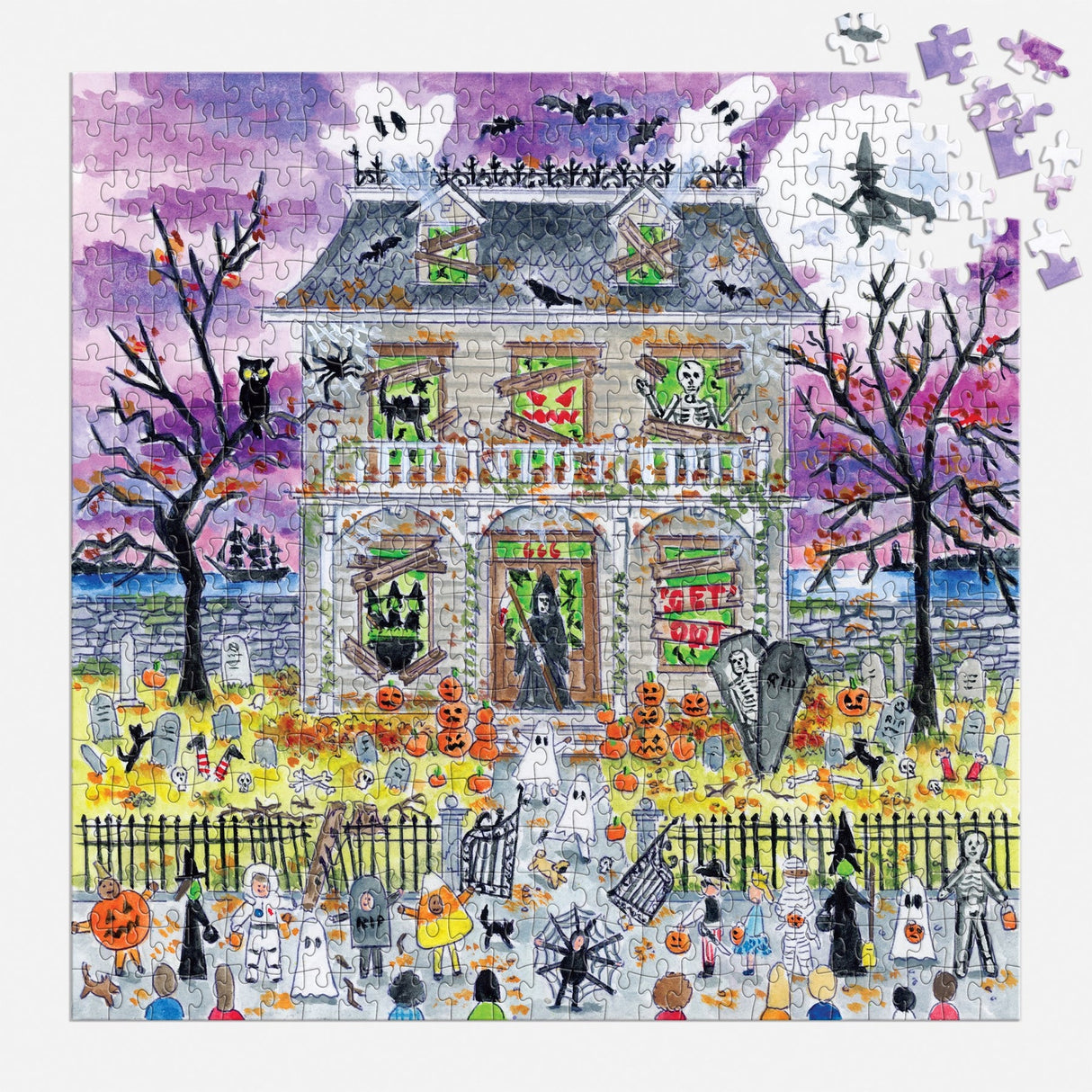 Galison House, Glow in the Dark Puzzle - 500 Piece
