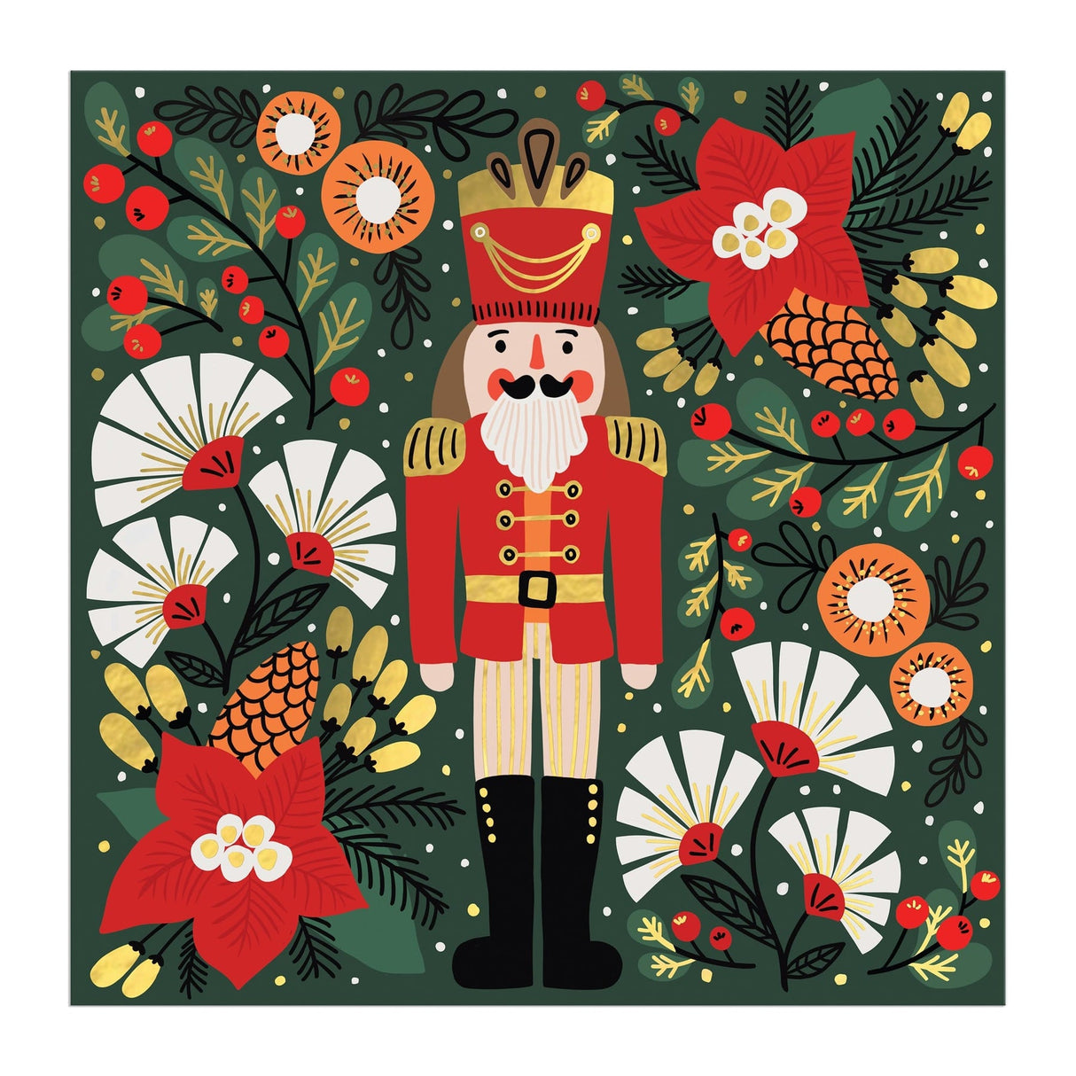 Galison Merry Nutcracker Foil Puzzle - 500 Piece