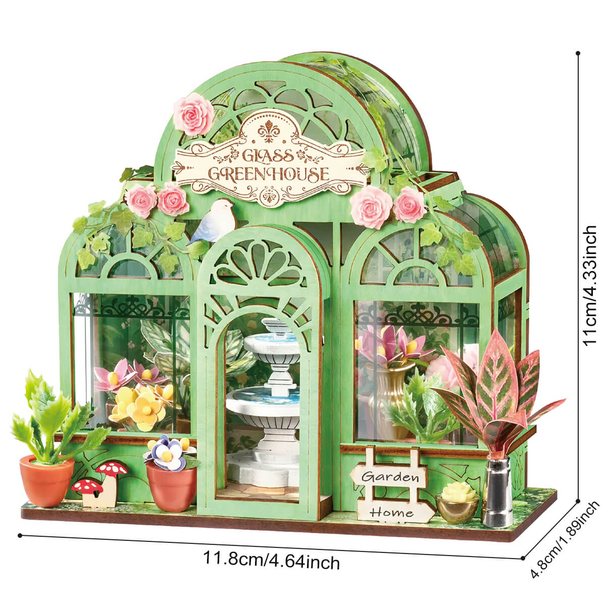 Rolife Green Fountain Garden DIY Miniture Puzzle - (DS049)