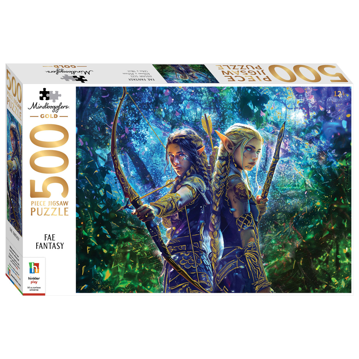 Mindbogglers Gold 500pc Jigsaw Puzzle - Fae Fantasy