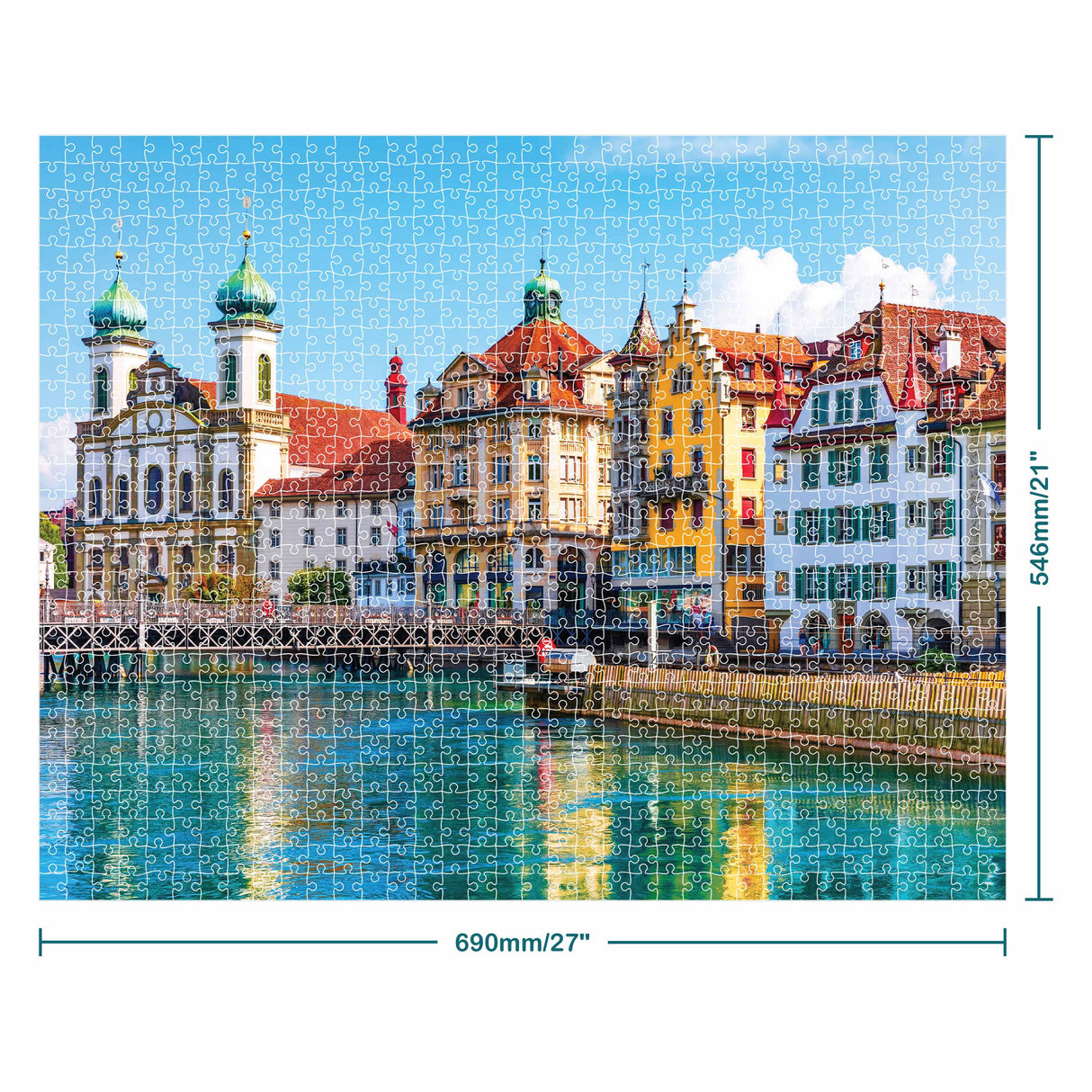 Mindbogglers 1000pc Jigsaw Puzzle - Lucerne Switzerland