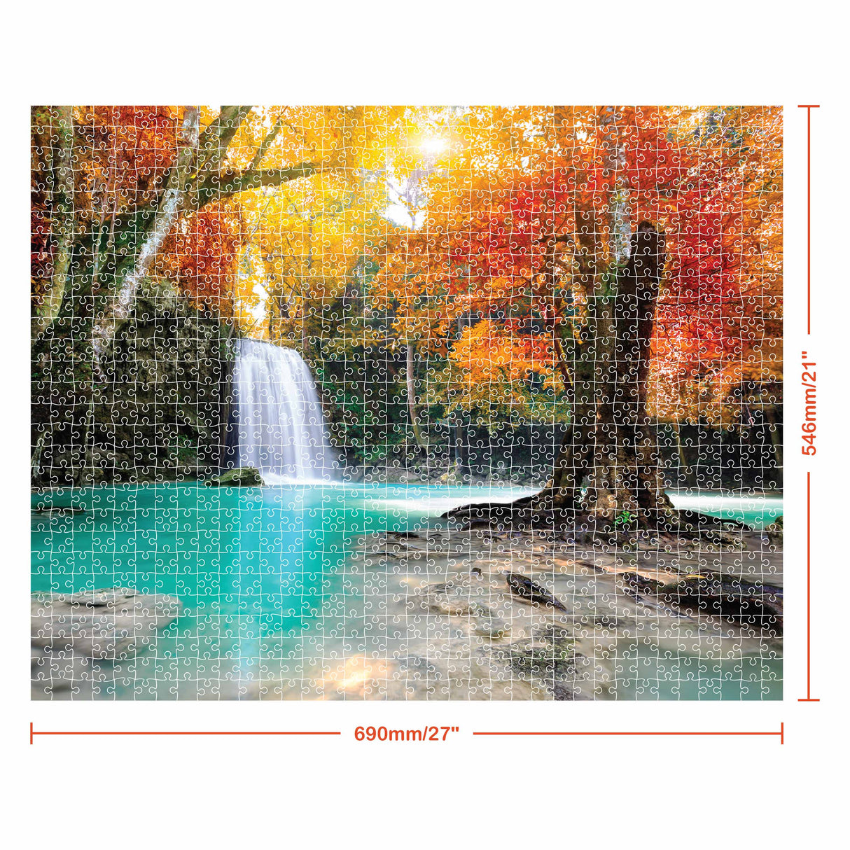 Mindbogglers 1000pc Jigsaw Puzzle - Erawan National Park Thailand