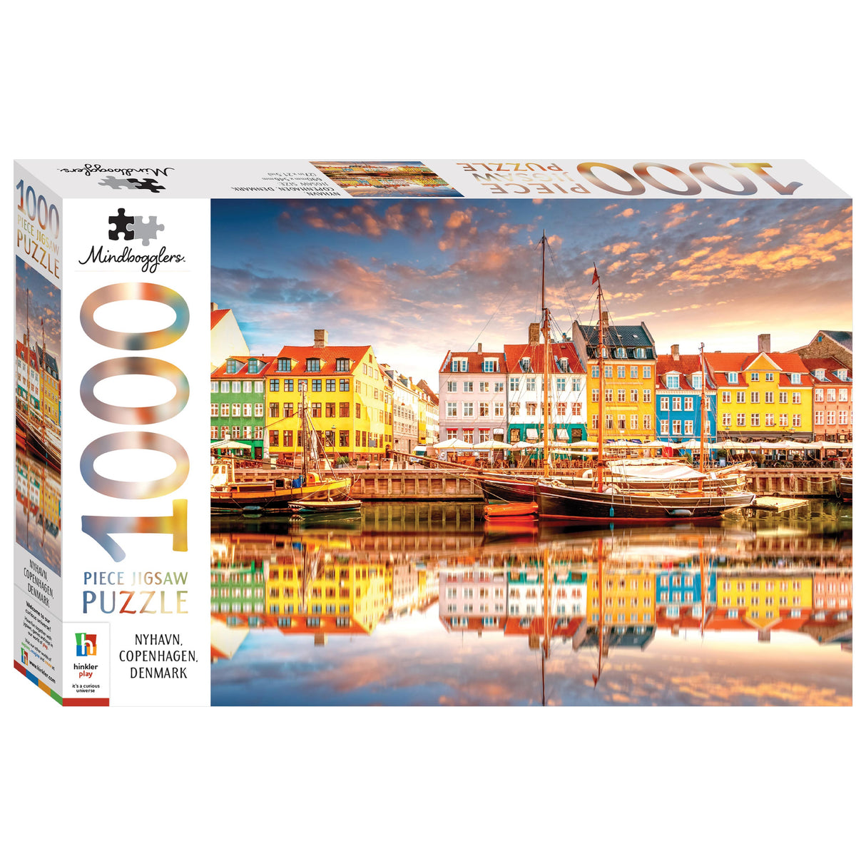 Mindbogglers 1000pc Jigsaw Puzzle - Nyhavn Copenhagen Denmark