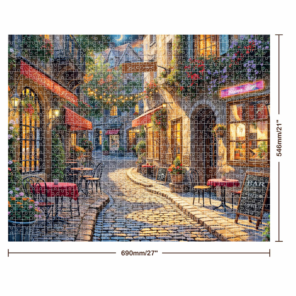 Mindbogglers Artisan 1000pc Jigsaw Puzzle - Cafe Nights