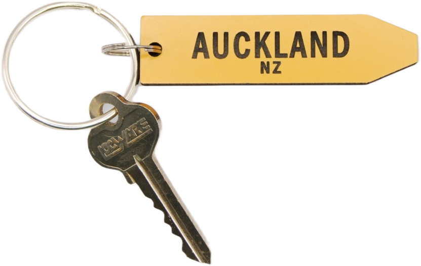 Ian Blackwell: Give Me A Sign Keyring - Auckland