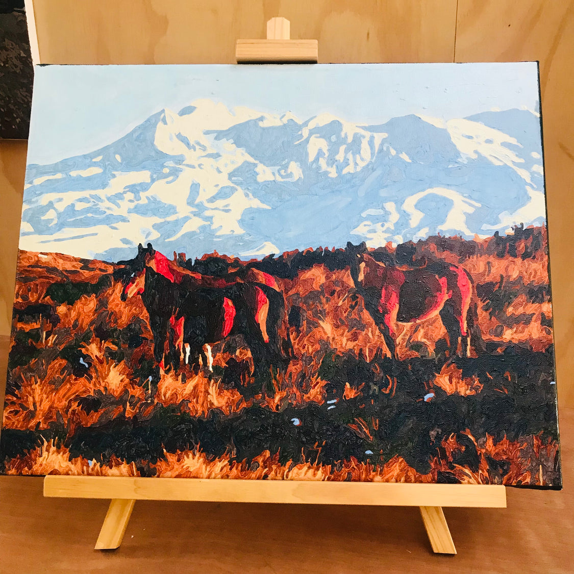 Kiwi Paint By Numbers - Kaimanawa Horses