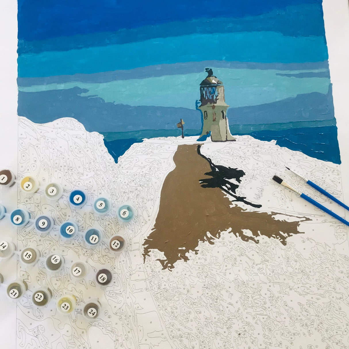Kiwi Paint By Numbers - Cape Reinga Lighthouse
