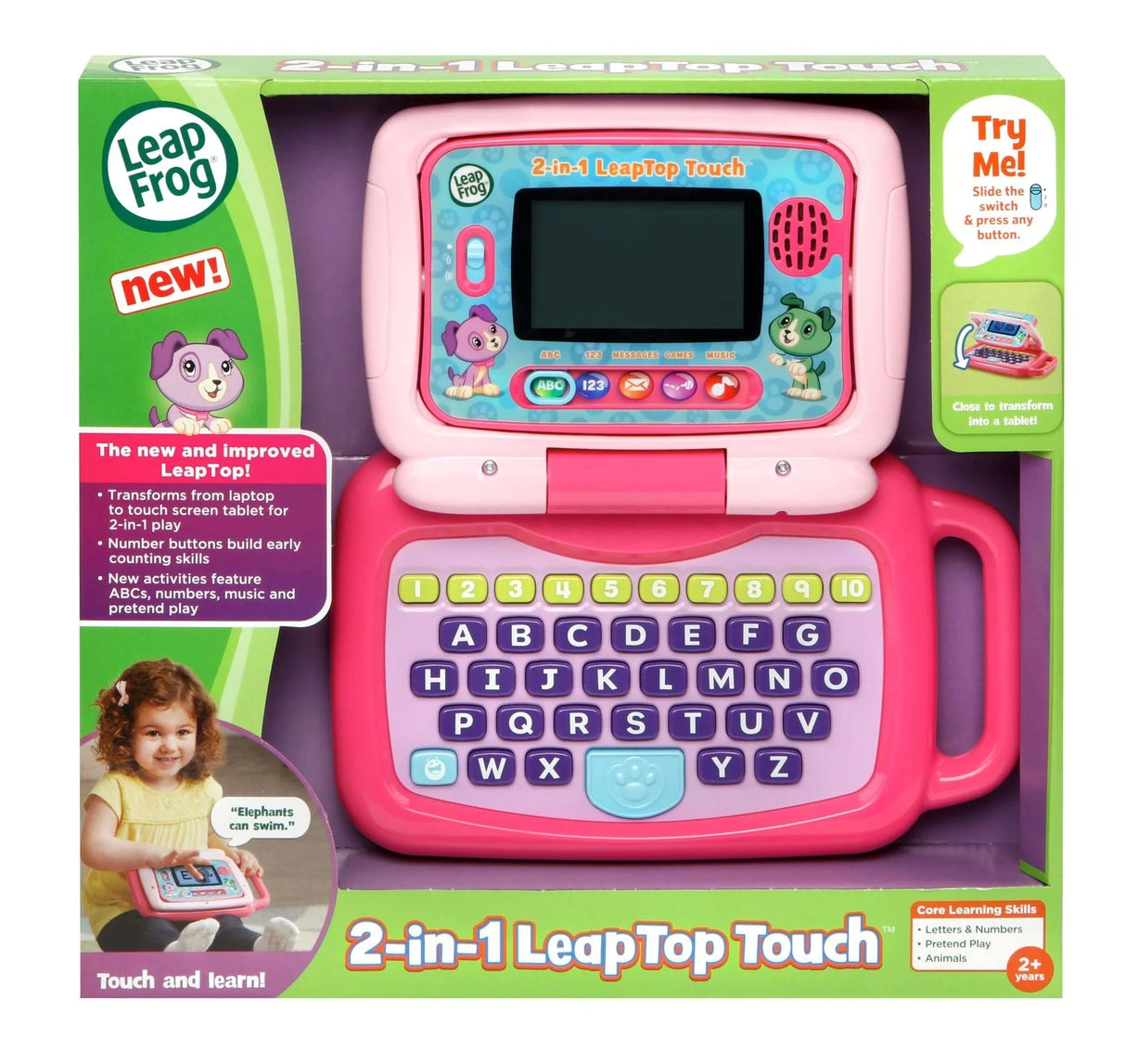 LeapFrog 2 'n 1 Leaptop Touch (Violet)