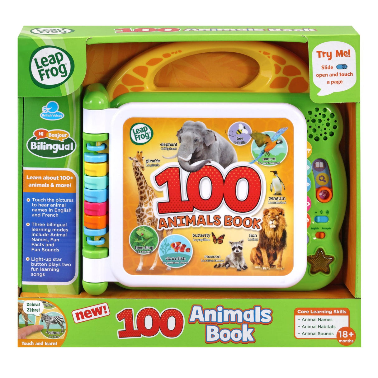 LeapFrog 100 Words Animal Book (English/French)