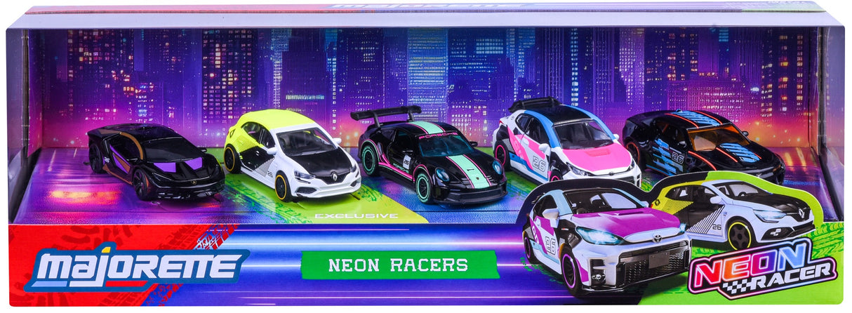 Majorette: Neon Racer - 5 Piece Gift Pack