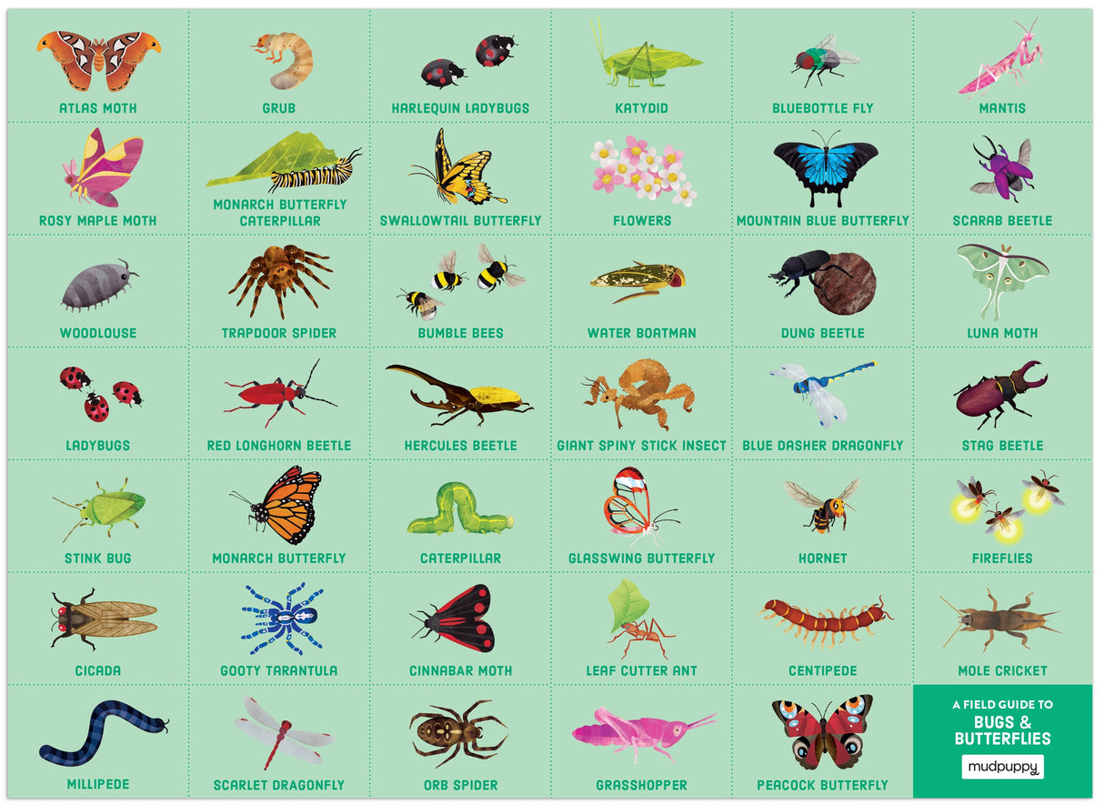 MudPuppy: Bugs & Butterflies Search & Find Puzzle - 64pc