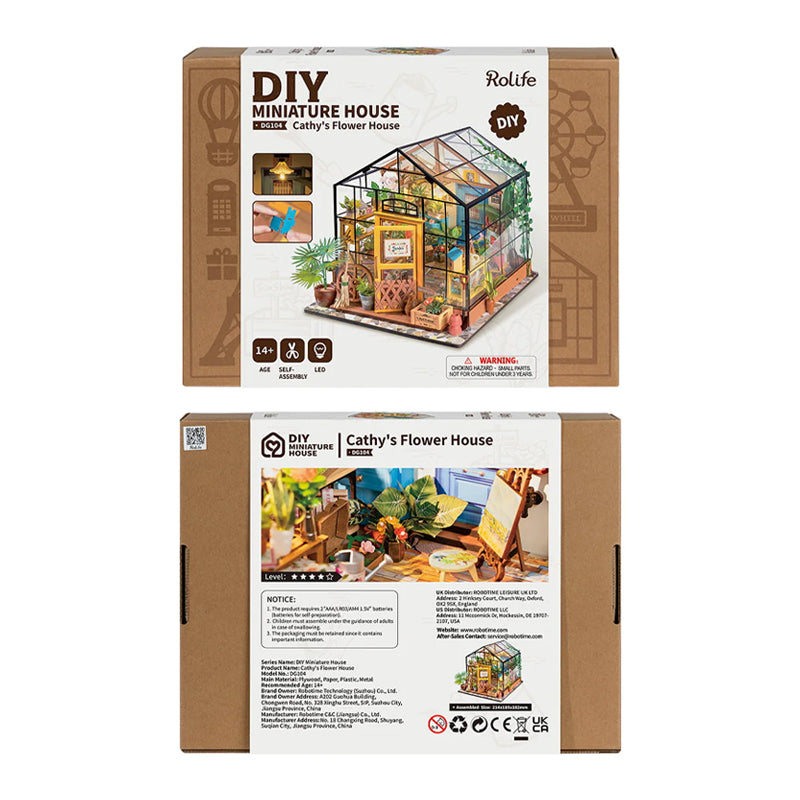 Rolife Cathy’s Flower House DIY Miniature Puzzle - (DG104)
